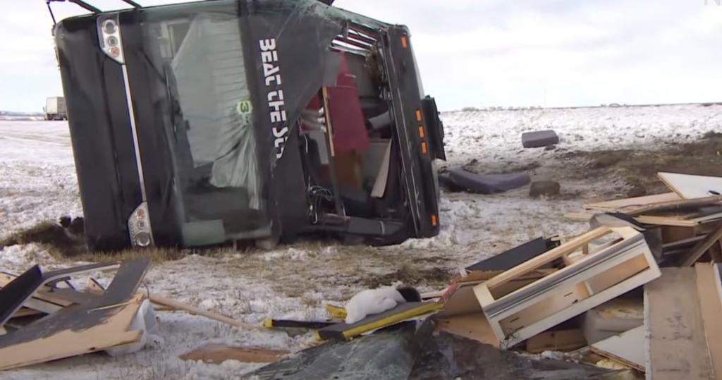 “One crew bus and one truck from the Shania Twain - Queen Of Me tour were involved in a highway accident driving between Winnipeg and Saskatoon," the singer's management group said in a statement. 