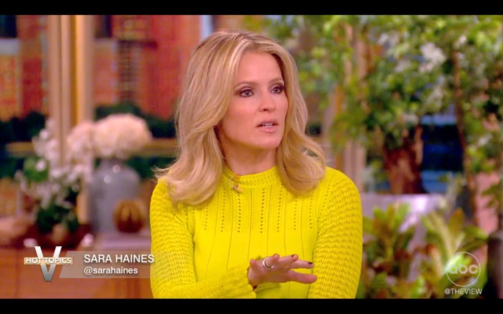 Sara Haines on "The View."