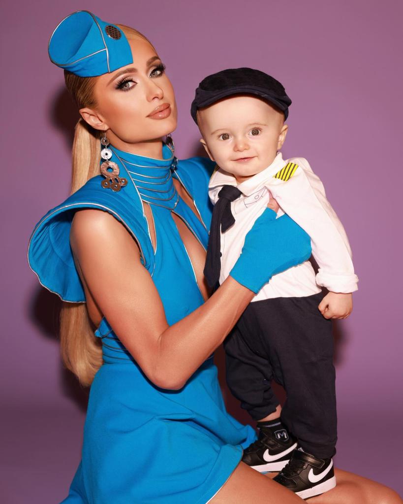 Paris Hilton with son Phoenix