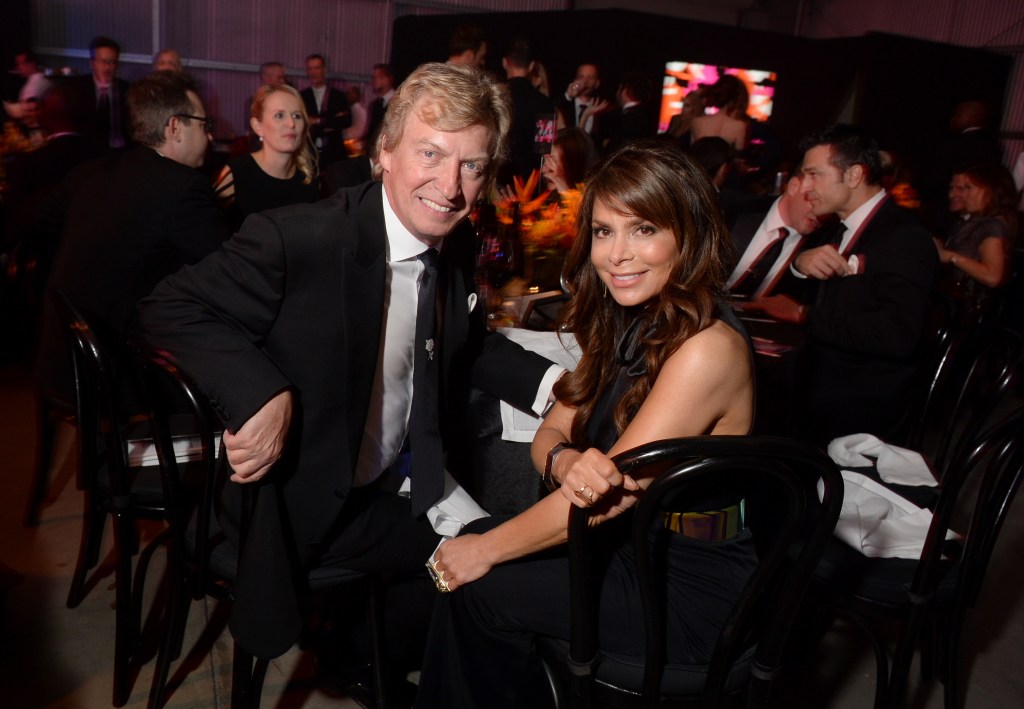 Nigel Lythgoe and Paula Abdul