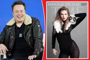 Elon Musk jokes Taylor Swift’s popularity is at risk of 'decline' after Time 'Person of the Year'