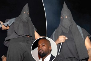 Kanye West split image.