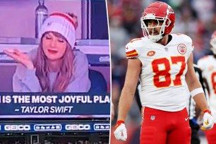 Watch Taylor Swift's reaction to NFL fans booing her during Kansas City Chiefs game