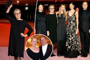 Meryl Streep, Grace Gummer, Henry Wolfe, Mamie Gummer and Louisa Jacobson, as well as a Don Gummer inset