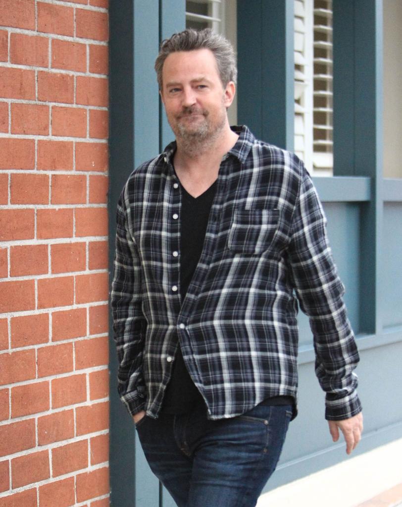 matthew perry walking