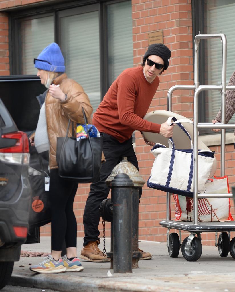 Joanna Tucker and Adam Driver