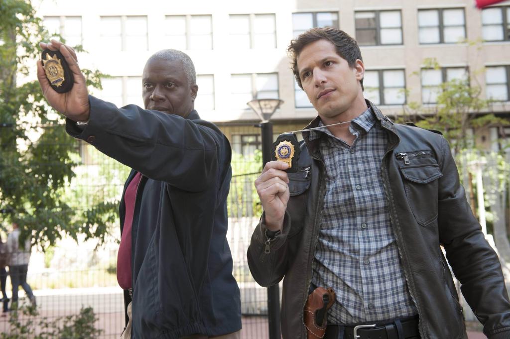 Andre Braugher and Andy Samberg