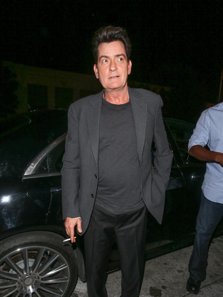 Charlie Sheen steps out in LA.