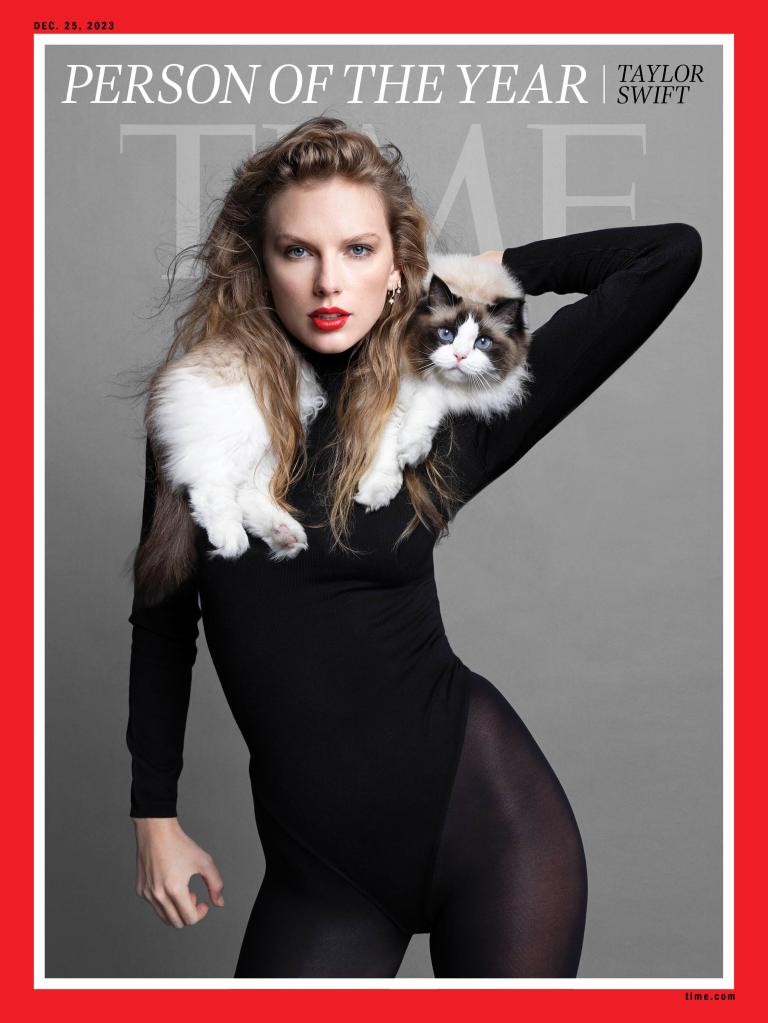 Taylor Swift on the cover of Time magazine.