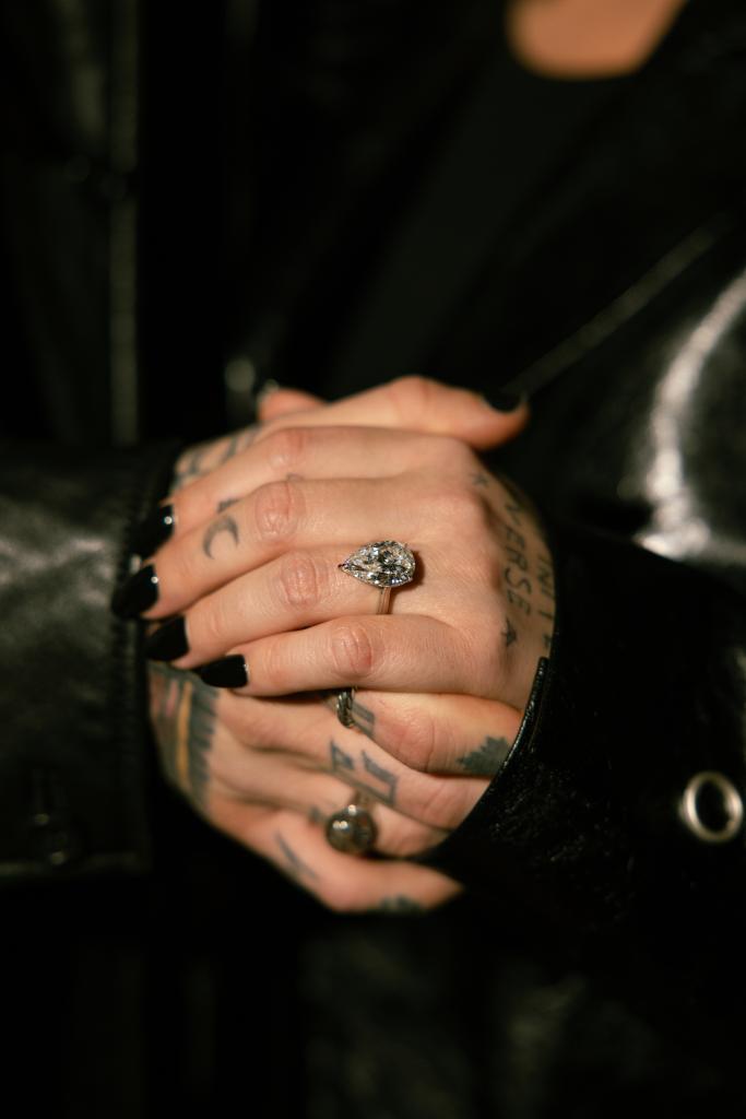 A photo of Demi Lovato’s engagement ring