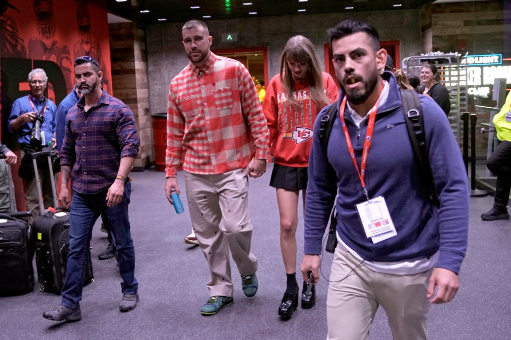 Taylor Swift and Travis Kelce. 