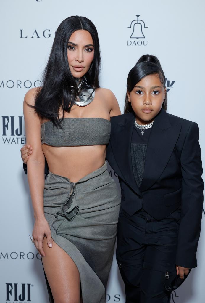 Kim Kardashian and North West at the Daily Front Row's Seventh Annual Fashion Los Angeles Awards.