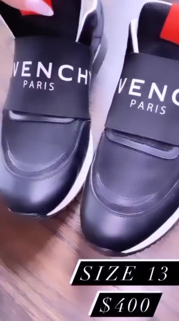 Photo of Givenchy shoes on Kim Zolciak's Instagram 