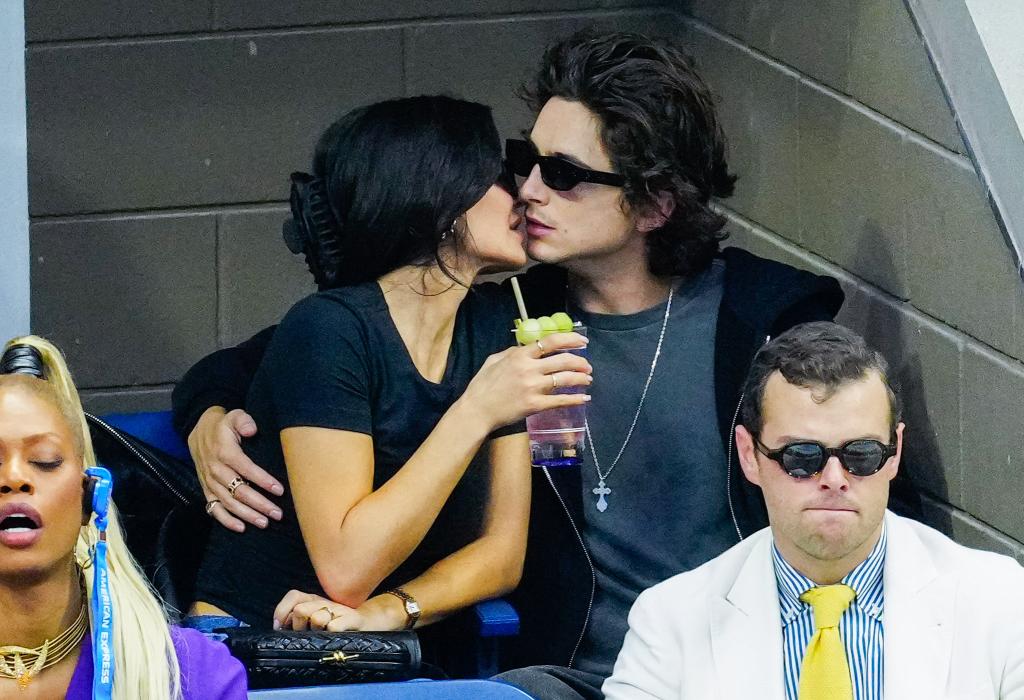 Kylie Jenner and Timothée Chalamet at the US Open.