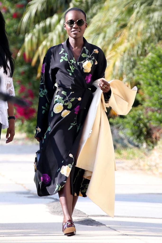 Lupita Nyong'o spending time with her mom.