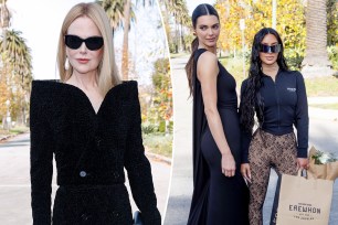 Kendall Jenner, Kim Kardashian, Nicole Kidman attend the Balenciaga Fall 24 Show on December 02, 2023 in Los Angeles, California.