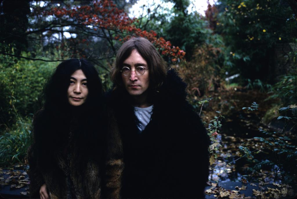 Yoko Ono and John Lennon.