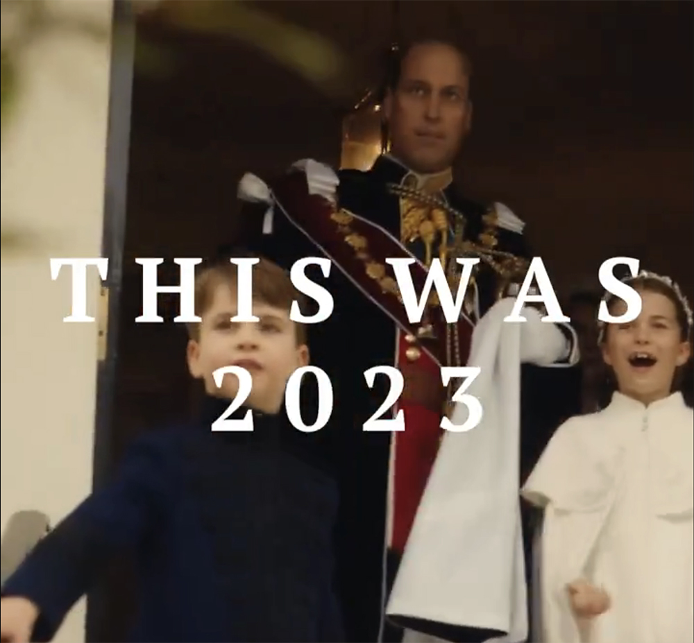 Prince William, Prince George and Princess Charlotte at the coronation.