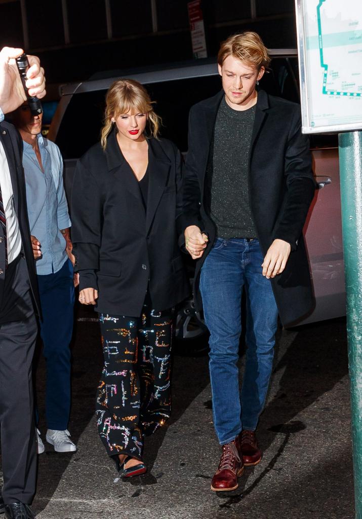 Taylor Swift and Joe Alwyn arrive at Zuma on October 06, 2019.