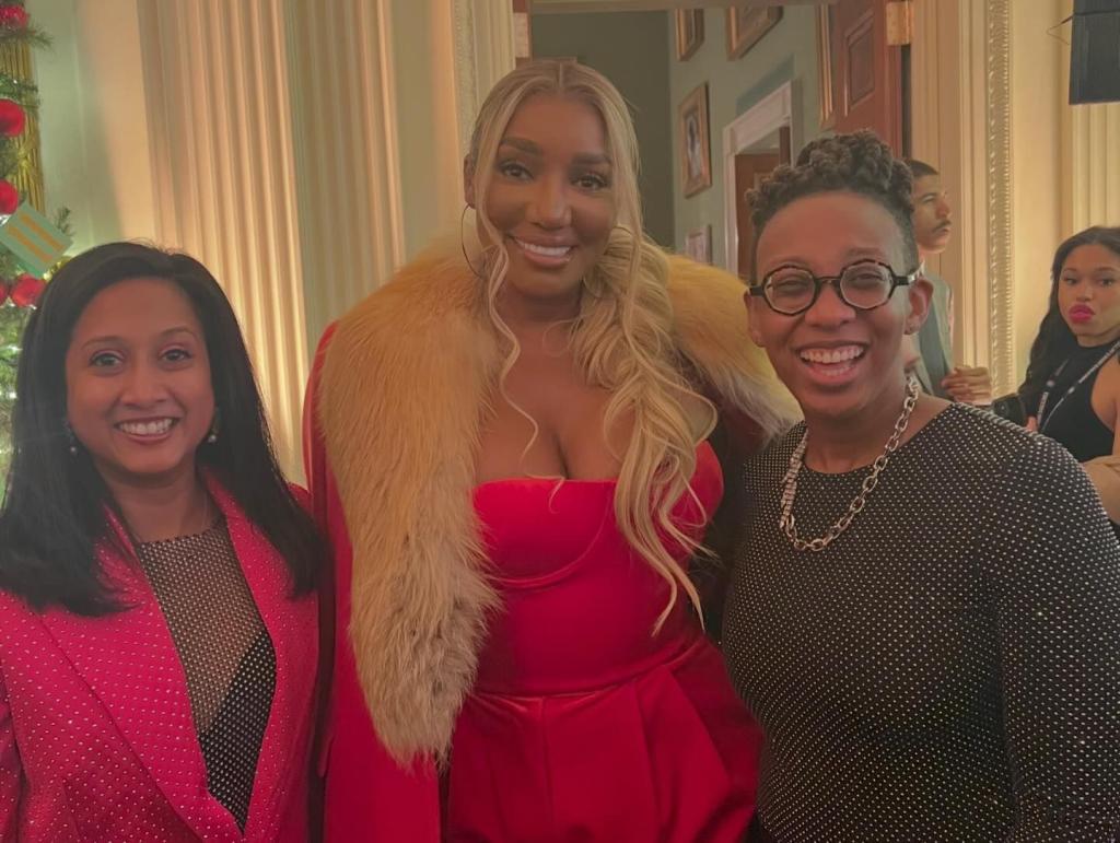 Nene Leakes at the White House Christmas party.