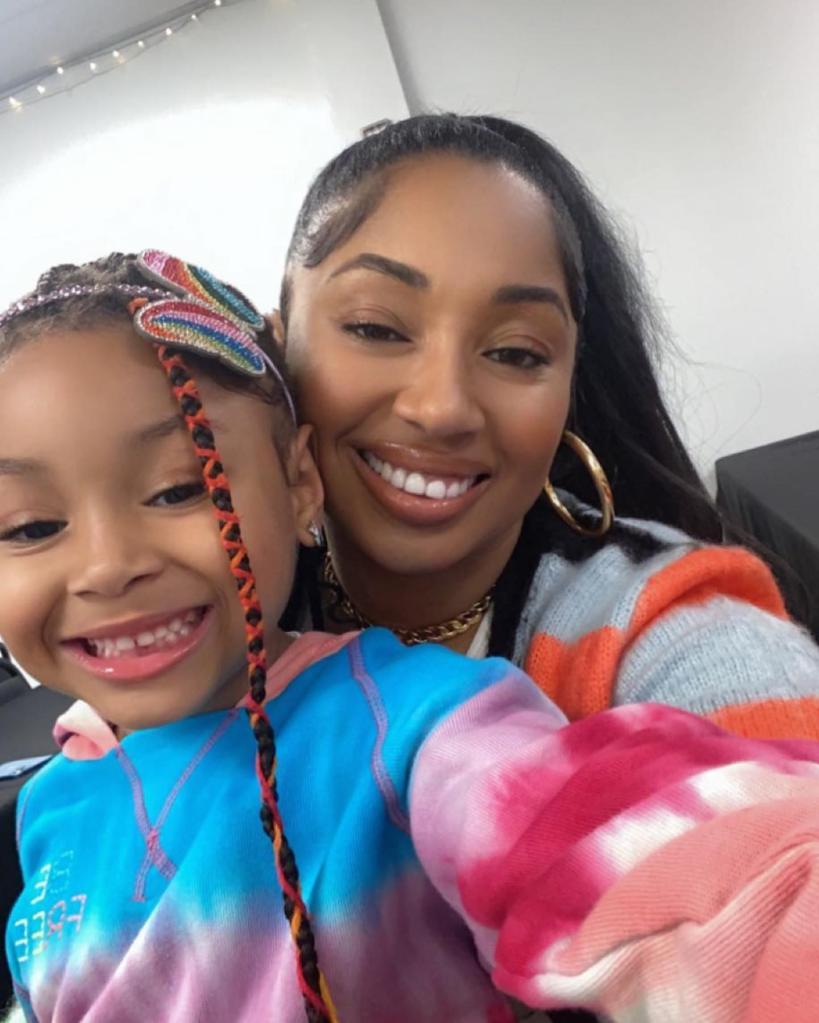 Brittish Williams and daughter Dash