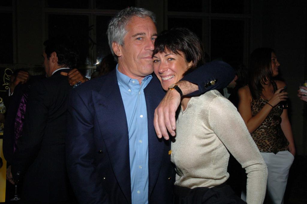 Jeffrey Epstein and Ghislaine Maxwell at the 2005 Wall Street Concert Series.