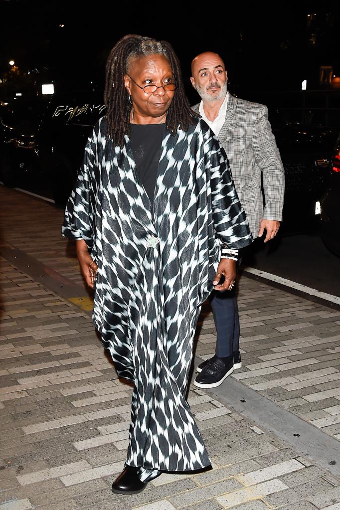 Whoopi Goldberg arriving at the 2023 Bring Change To Mind Gala.