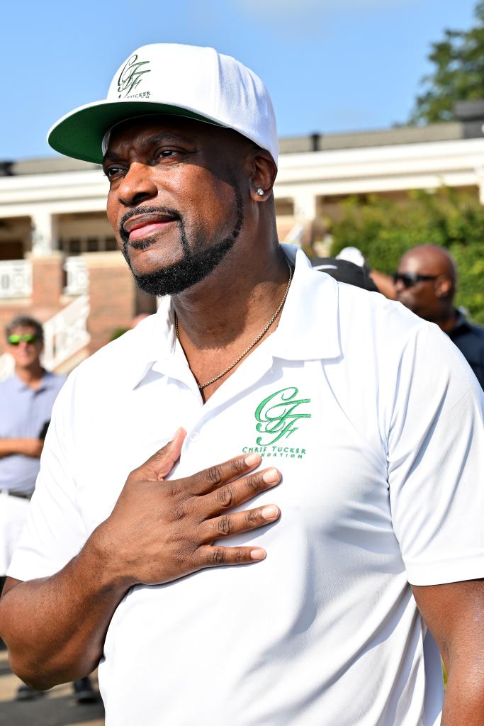 Chris Tucker at the 2023 Chris Tucker Foundation Celebrity Golf Tournament in August 2023.