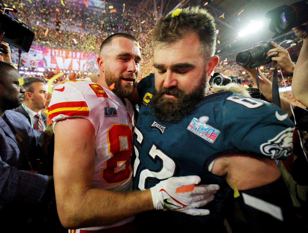 Jason Kelce and Travis Kelce