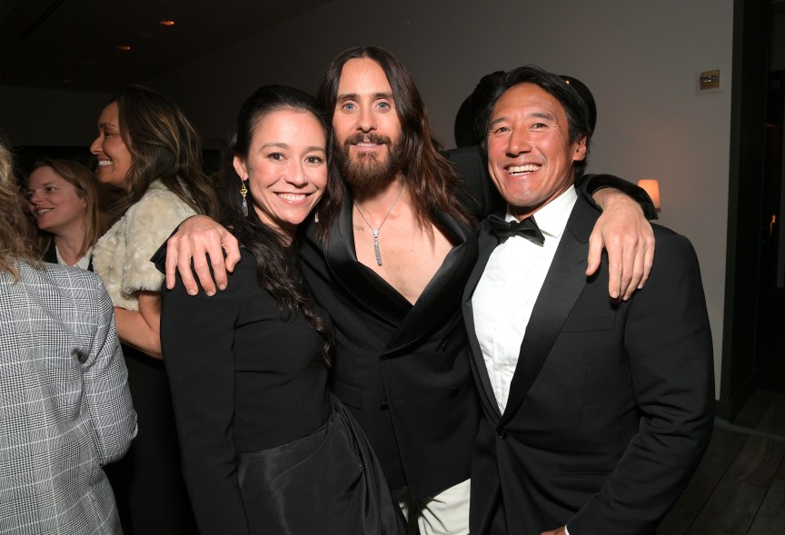 Elizabeth Chai Vasarhelyi, Jared Leto and Jimmy Chin