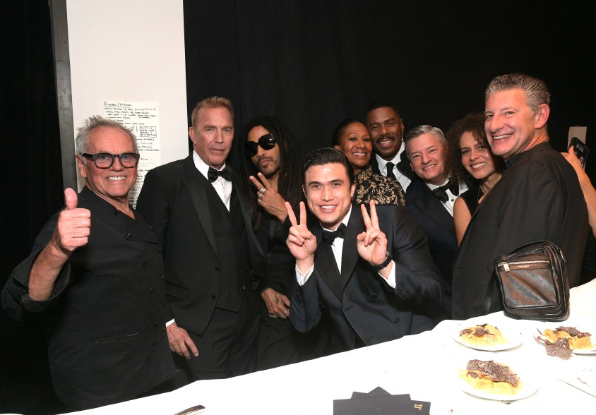 Wolfgang Puck, Kevin Costner, Lenny Kravitz, Charles Melton, Nicole Avant, Colman Domingo, Ted Sarandos