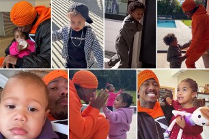 Seven photos of Nick Cannon hanging out with seven of his children