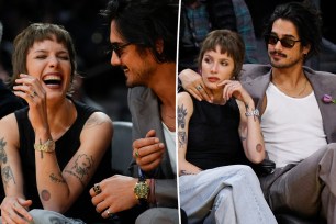 Halsey and boyfriend Avan Jogia date night at Lakers game