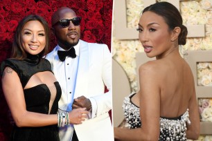 Split image of Jeezy with Jeannie Mai.