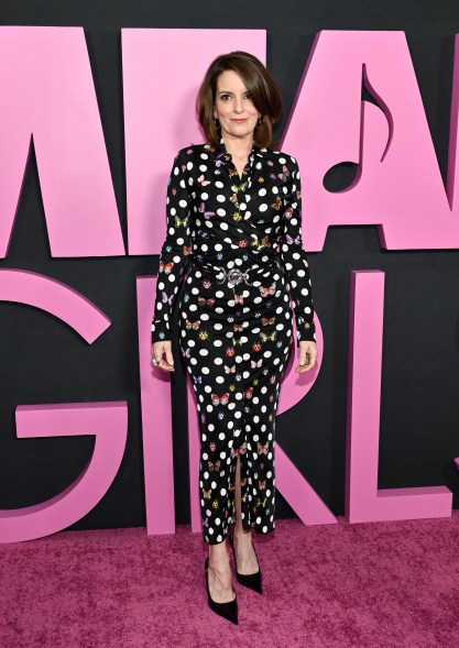 Tine Fey attends the premiere of "Mean Girls" in New York City.