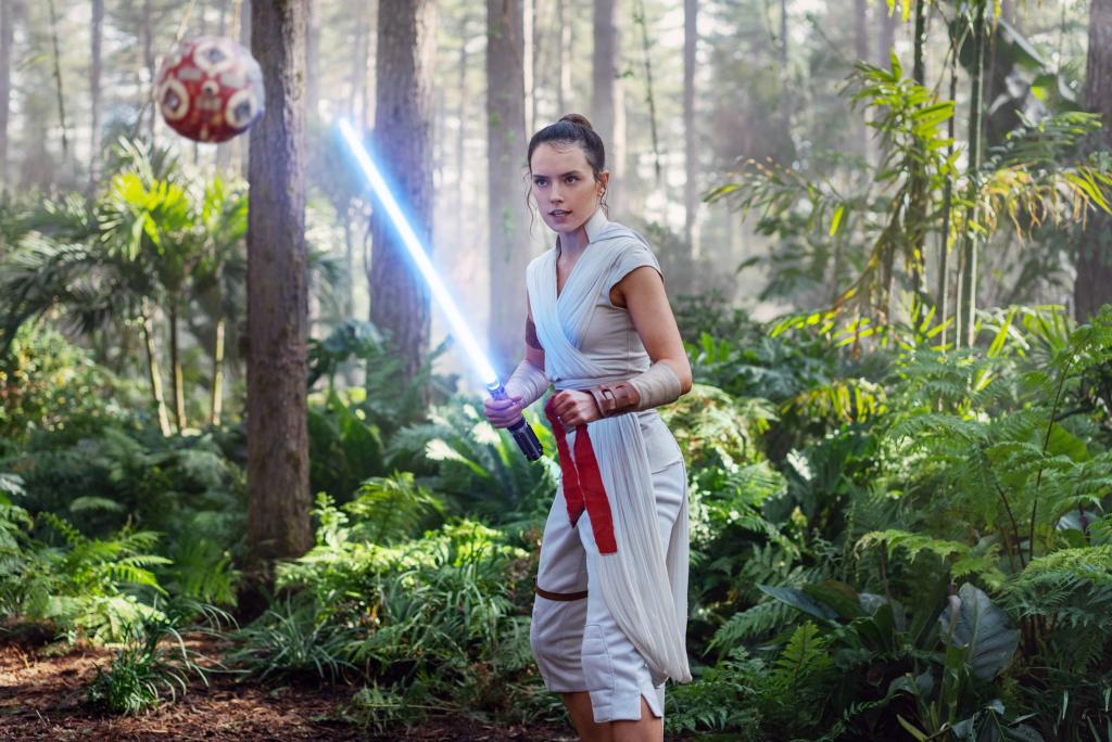 Daisy Ridley in a "Star Wars" movie.