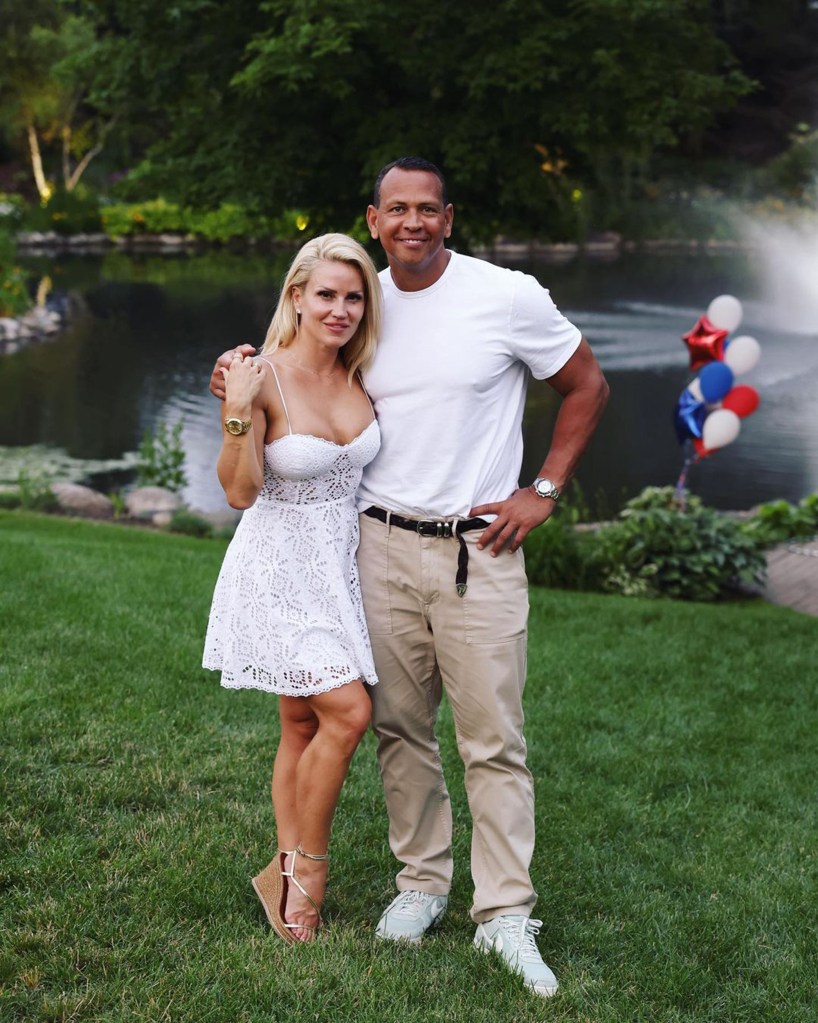 alex rodriguez with his arm around girlfriend jac cordeiro