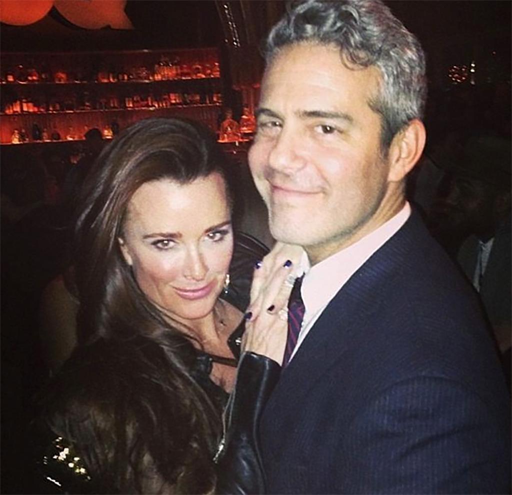 Andy Cohen and Kyle Richards