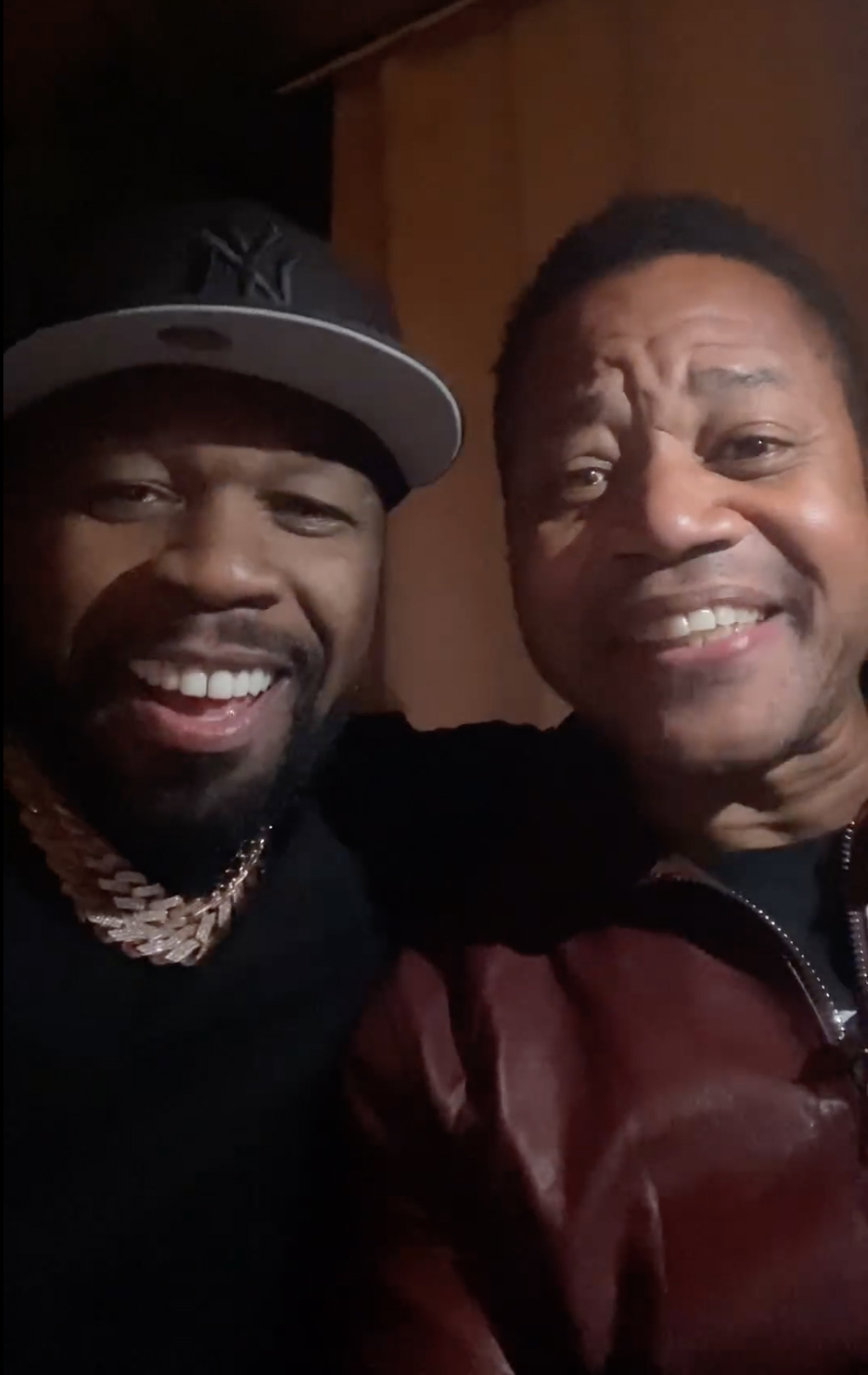 50 Cent and Cuba Gooding Jr. 