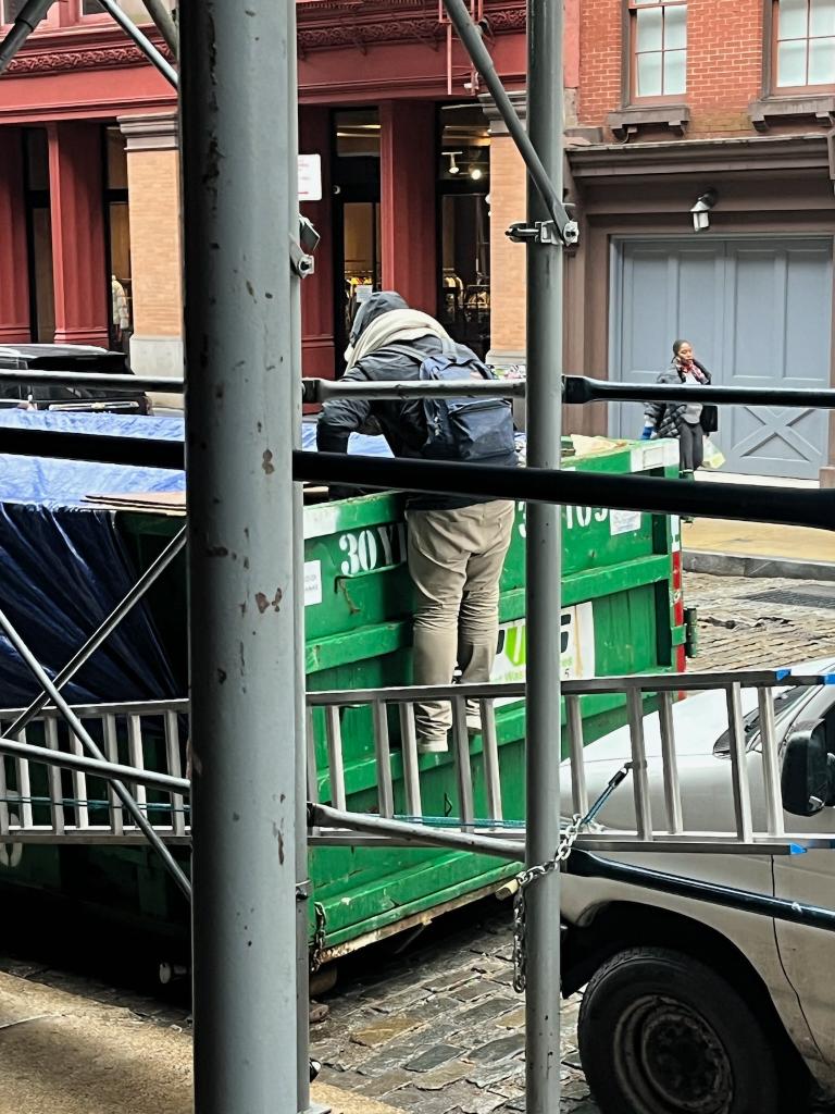 David Crowe dumpster diving