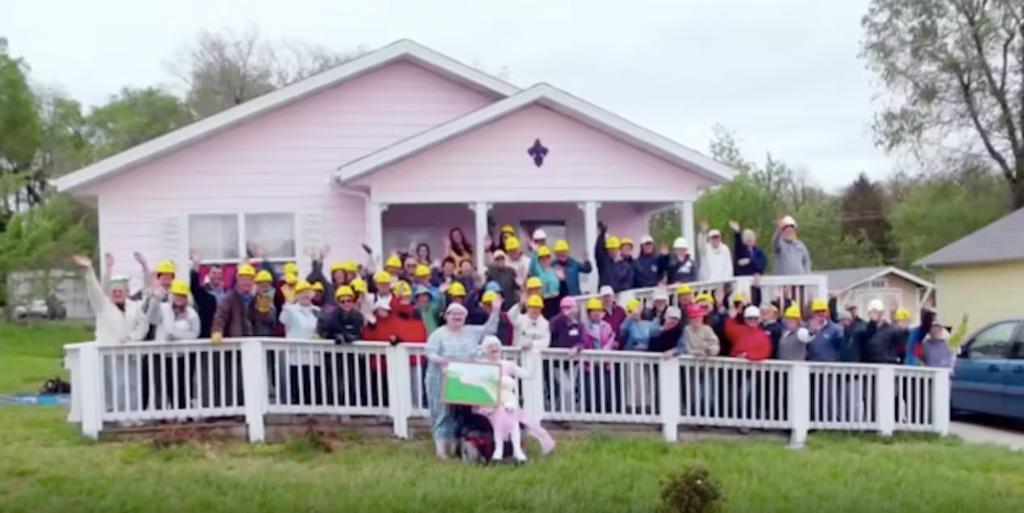 Habitat for Humanity outside of Gypsy Rose Blanchard's house.