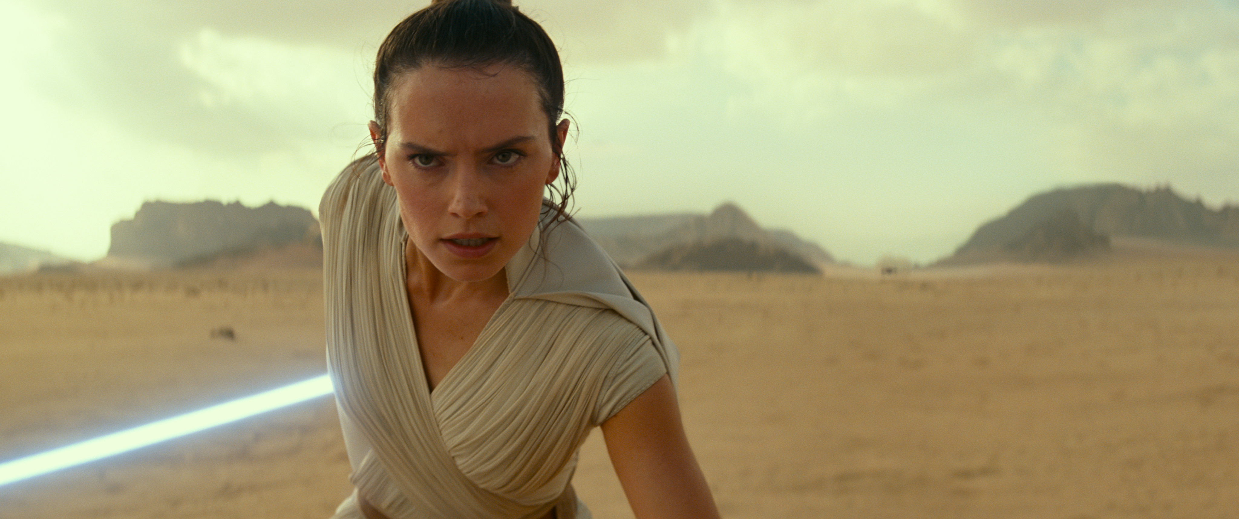 Daisy Ridley in a "Star Wars" movie.