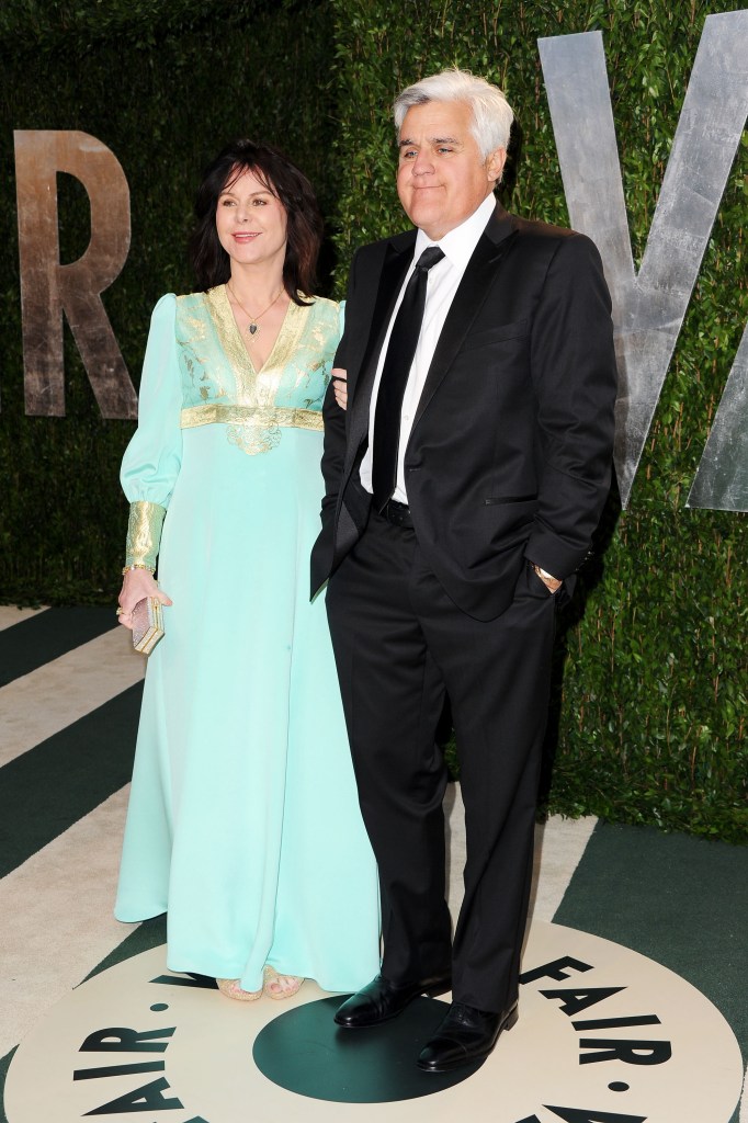 Jay Leno and wife Mavis smile