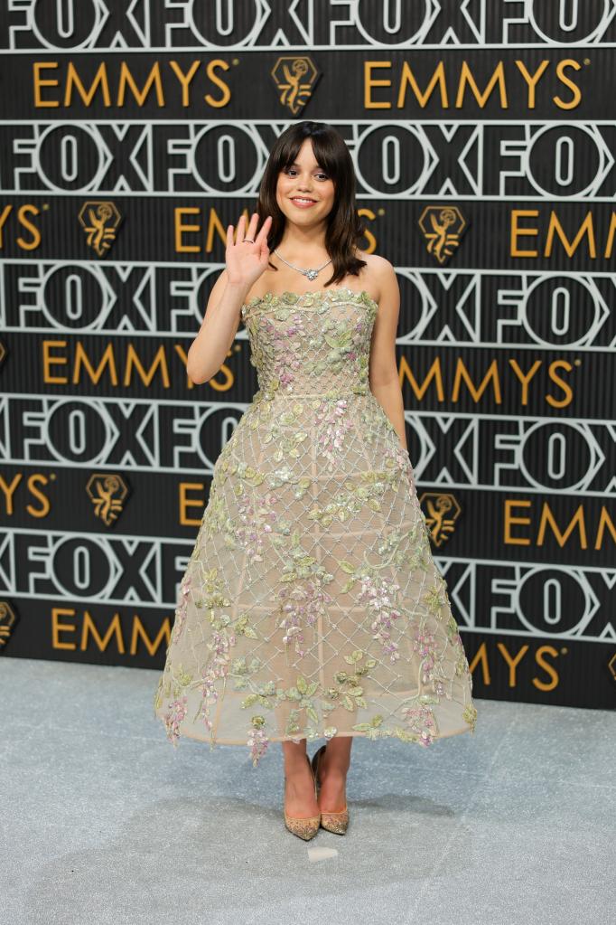 jenna ortega emmys 2024 red carpet