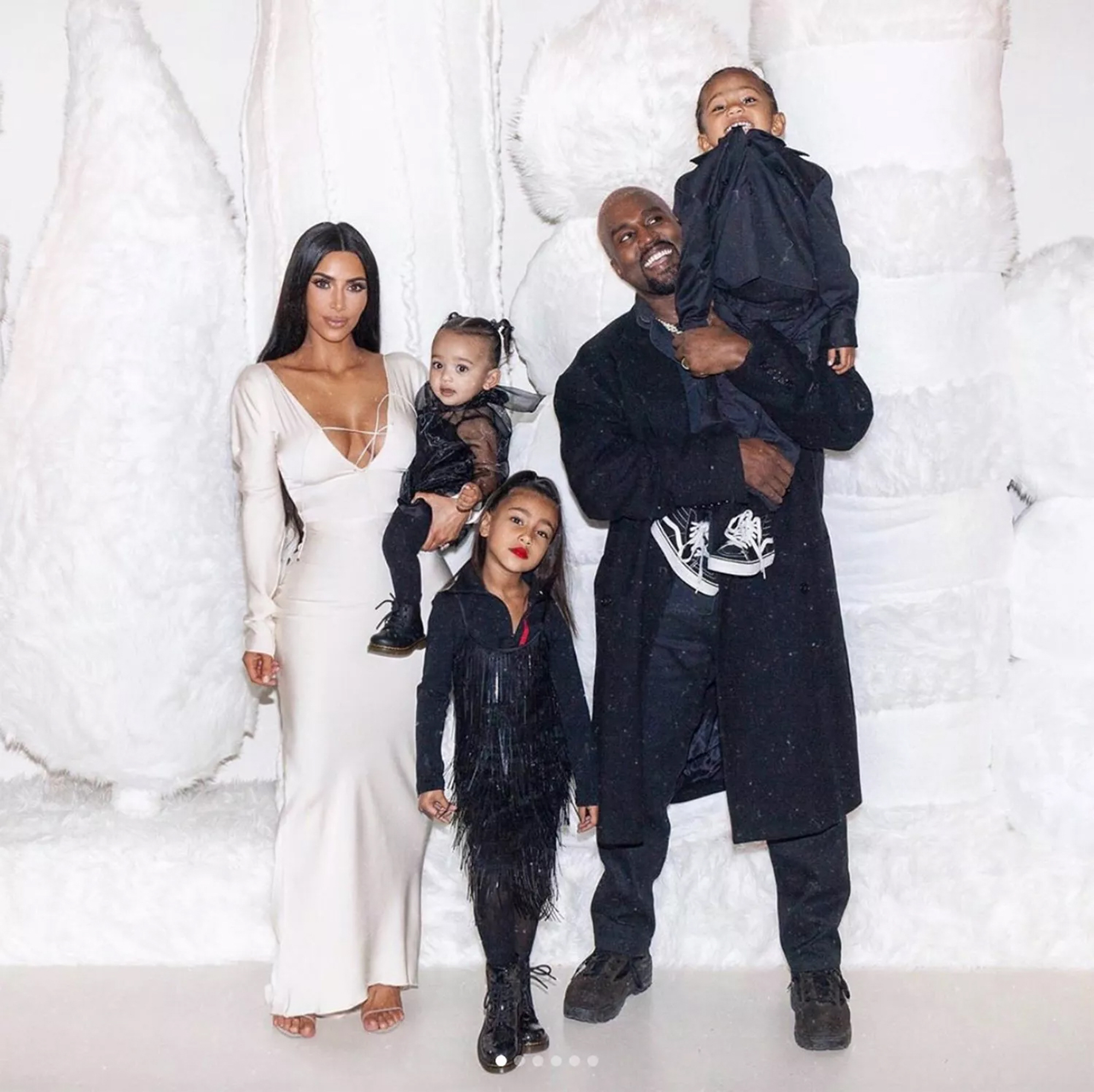 Kardashian family Christmas photo