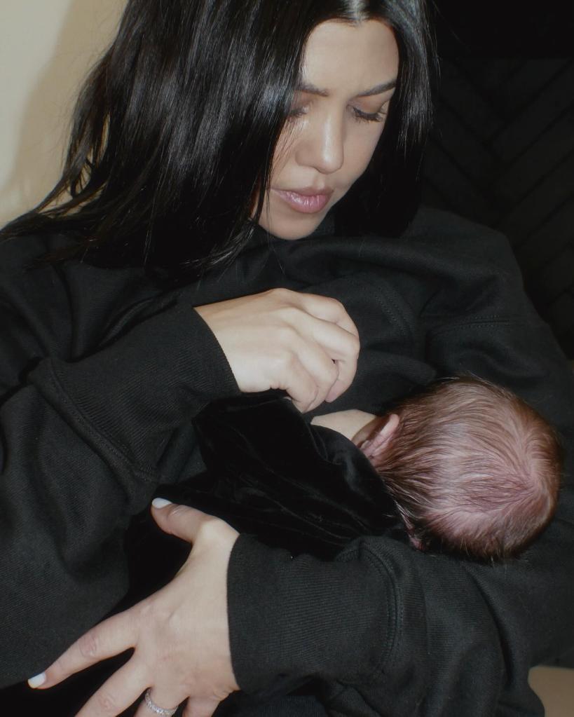Kourtney Kardashian with son Rocky