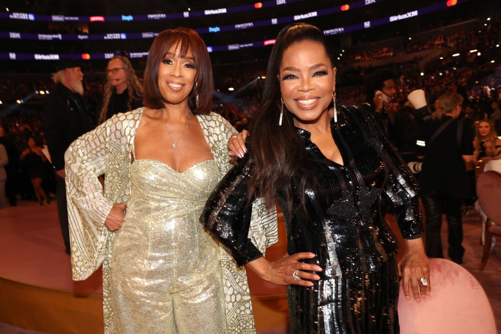 Gayle King and Oprah Winfrey