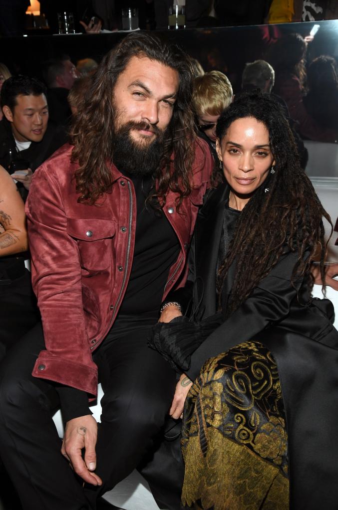 Lisa Bonet with Jason Momoa.