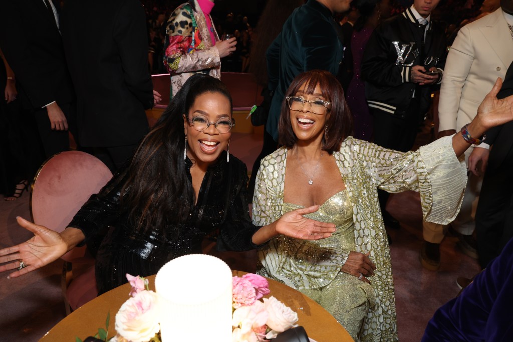 Gayle King and Oprah Winfrey