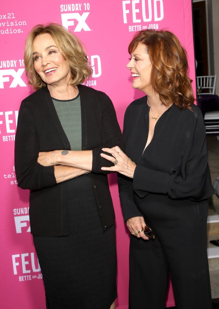 Jessica Lange and Susan Sarandon at an event in 2017.